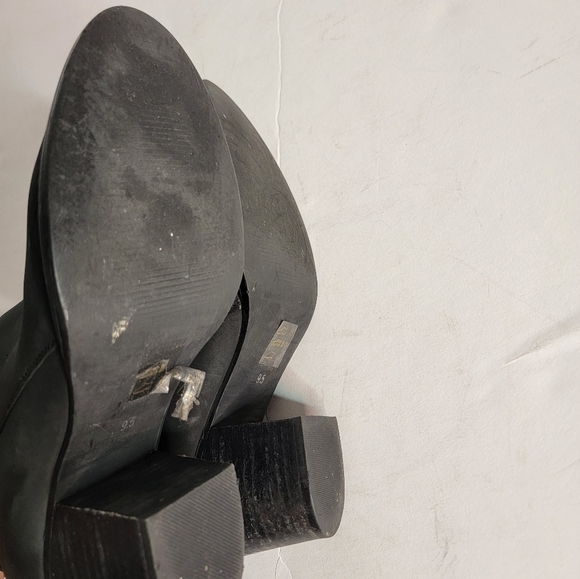 Blondo Nivada Waterproof Booties Sz 9.5 Leather Black Side Zip - Picture 5 of 10